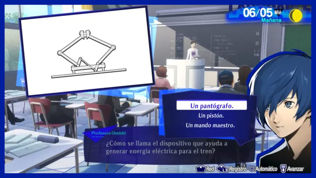 Respuesta pantografo