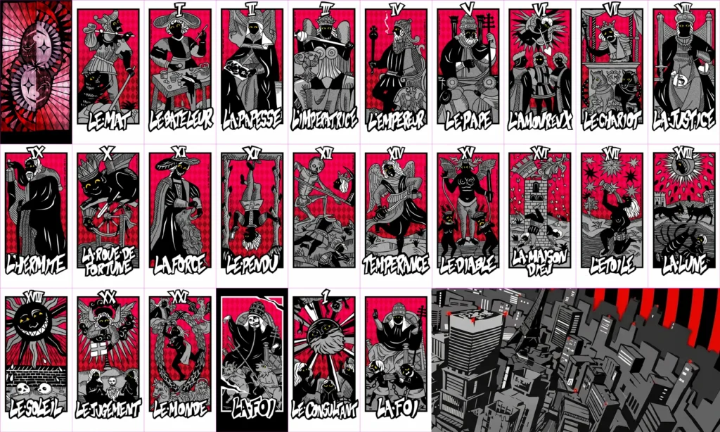 Cartas tarot arcanos p5r